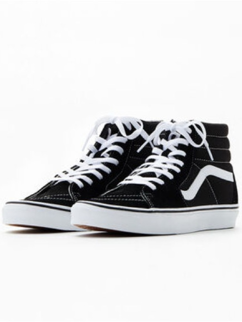Vans Sk8 Hi Top Black & White Sneakers size women’s 8